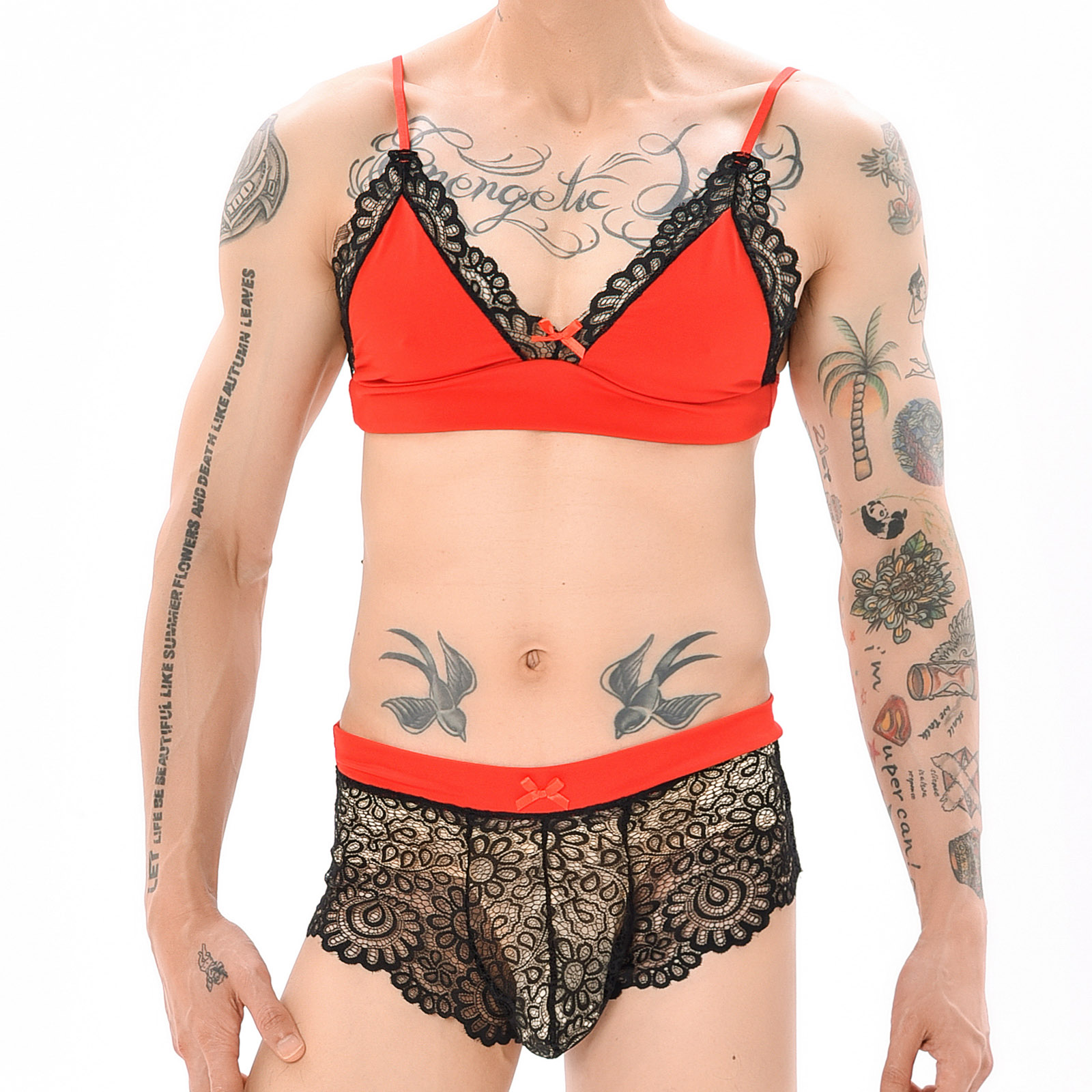 Lace Bralette Set - Mannen sexy crossdressing erotische sissy lingerie