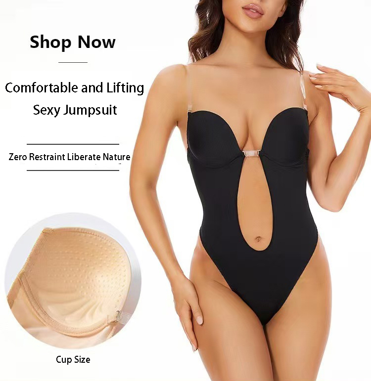 Minimizer Bra Women - Anti-slip lijmloze body shaper bh U-plunge